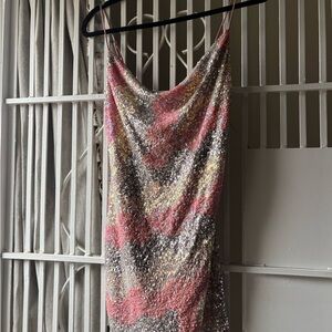 Sequin Slip Dress
